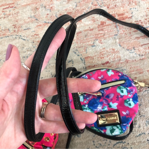 Betsey Johnson Crossbody Purse Pink bundle | diamonds | floral | pink - Picture 11 of 13